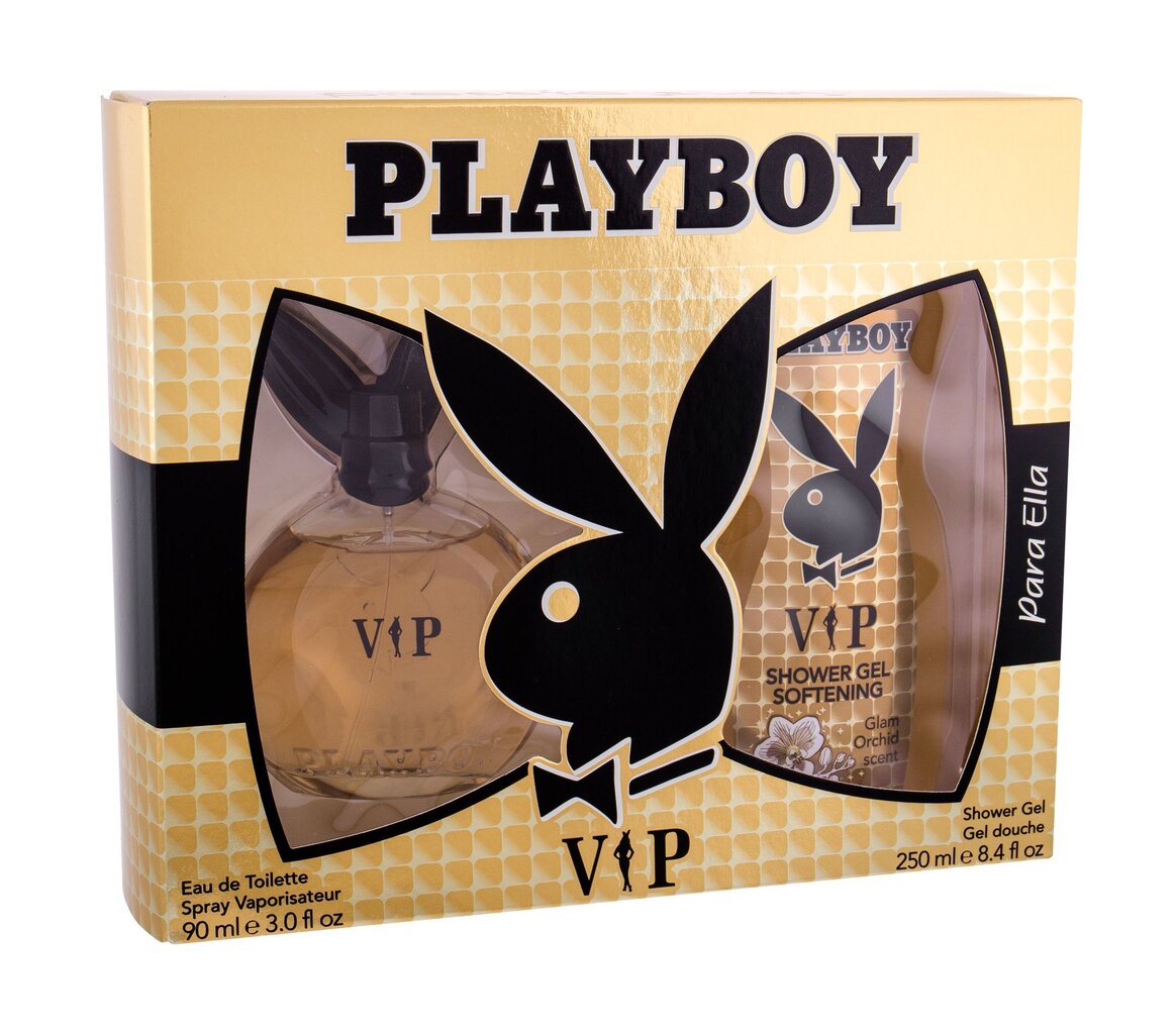 Rinkinys Playboy VIP: tualetinis vanduo EDT moterims 90 ml + dušo želė moterims 250 ml цена и информация | Kvepalai moterims | pigu.lt