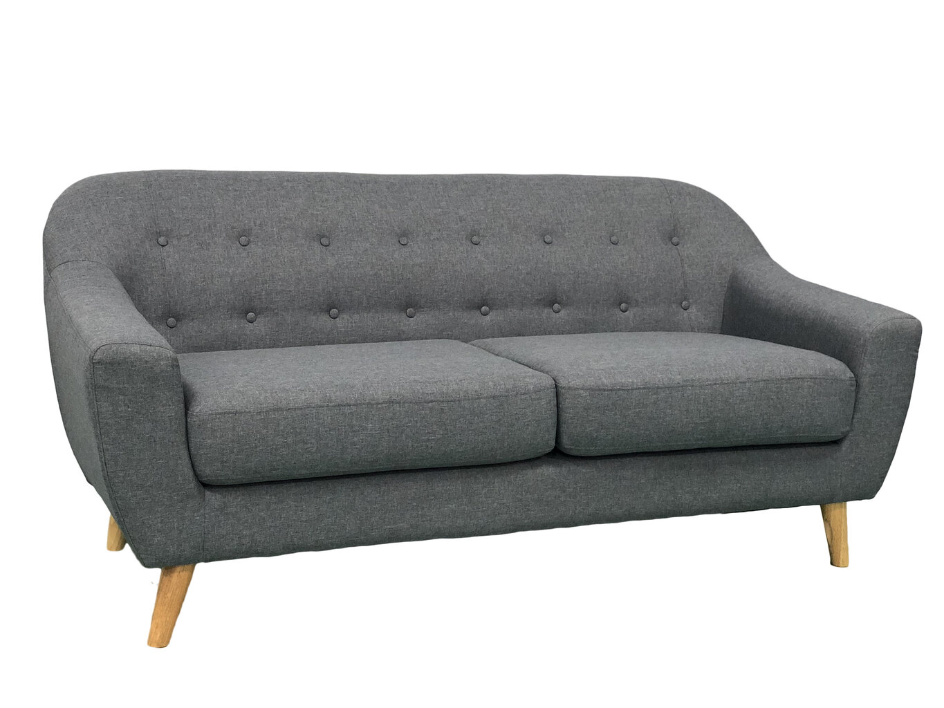 Sofa NORE Jobby 3S, pilka цена и информация | Sofos | pigu.lt