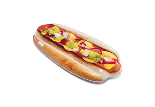 Pripučiamas gultas/plaustas Intex Hot-Dog, 180x89 cm kaina ir informacija | Pripučiamos ir paplūdimio prekės | pigu.lt