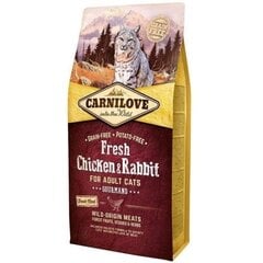 Carnilove с курицей Fresh Chicken&Rabbit, 6 кг цена и информация | Сухой корм для кошек | pigu.lt