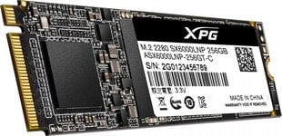 ADATA XPG SX6000 Lite 256GB PCIe Gen3x4 M.2 2280 kaina ir informacija | Vidiniai kietieji diskai (HDD, SSD, Hybrid) | pigu.lt