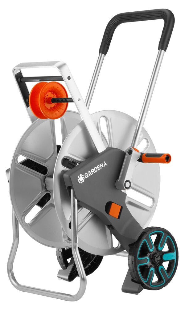 Metalinis žarnos vežimėlis Gardena AquaRoll L Easy 18550-20 цена и информация | Laistymo įranga, purkštuvai | pigu.lt