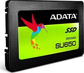 ADATA 240GB 2,5" SATA SSD Ultimate SU650 kaina ir informacija | ADATA Kompiuterinė technika | pigu.lt