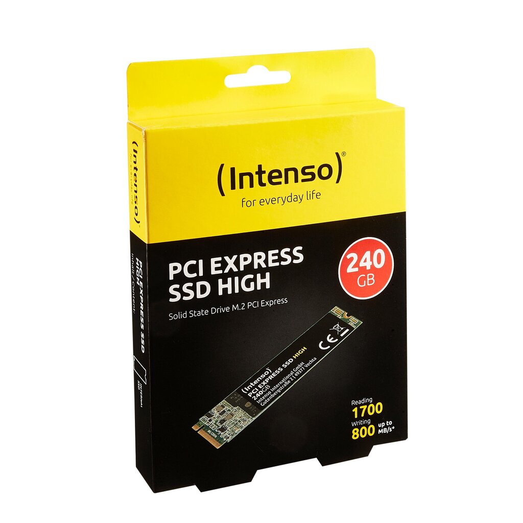 Intenso SSD PCI Express 240GB kaina ir informacija | Vidiniai kietieji diskai (HDD, SSD, Hybrid) | pigu.lt