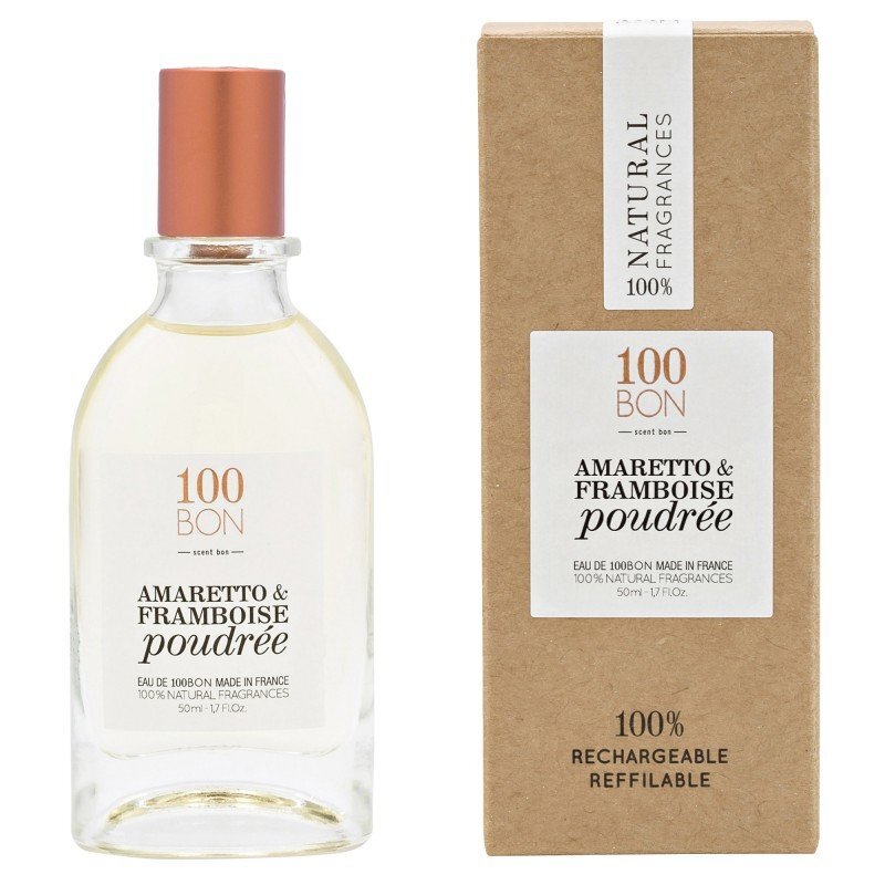 Kvapusis vanduo moterims 100BON EDP Amaretto ir aviečių pudra 50ml kaina ir informacija | Kvepalai moterims | pigu.lt