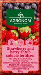 Agronom растворимое удобрение для клубники и кустарников 150 г цена и информация | Рассыпчатые удобрения | pigu.lt