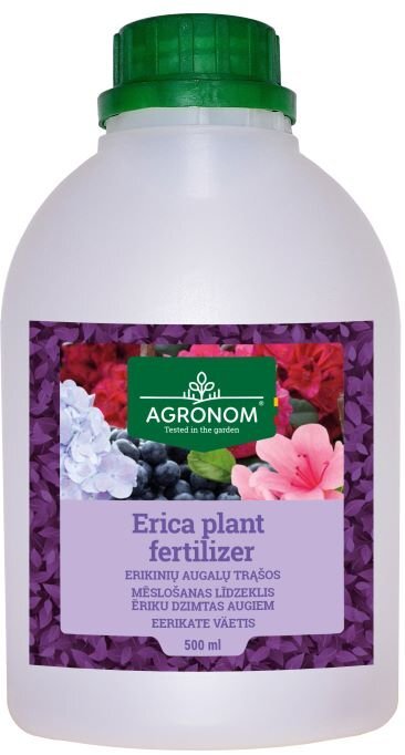 Agronom erikinių augalų trąšos 500 ml kaina ir informacija | Skystos trąšos | pigu.lt