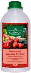 Agronom удобрение для помидоров и овощей 1 л цена и информация | Жидкие удобрения | pigu.lt