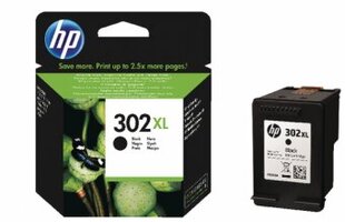 HP Ink 302XL F6U68AE, juoda kaina ir informacija | Kasetės rašaliniams spausdintuvams | pigu.lt
