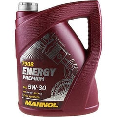 Mannol Energy Premium 5W-30 Fully Synthetic, 5л цена и информация | Моторные масла | pigu.lt