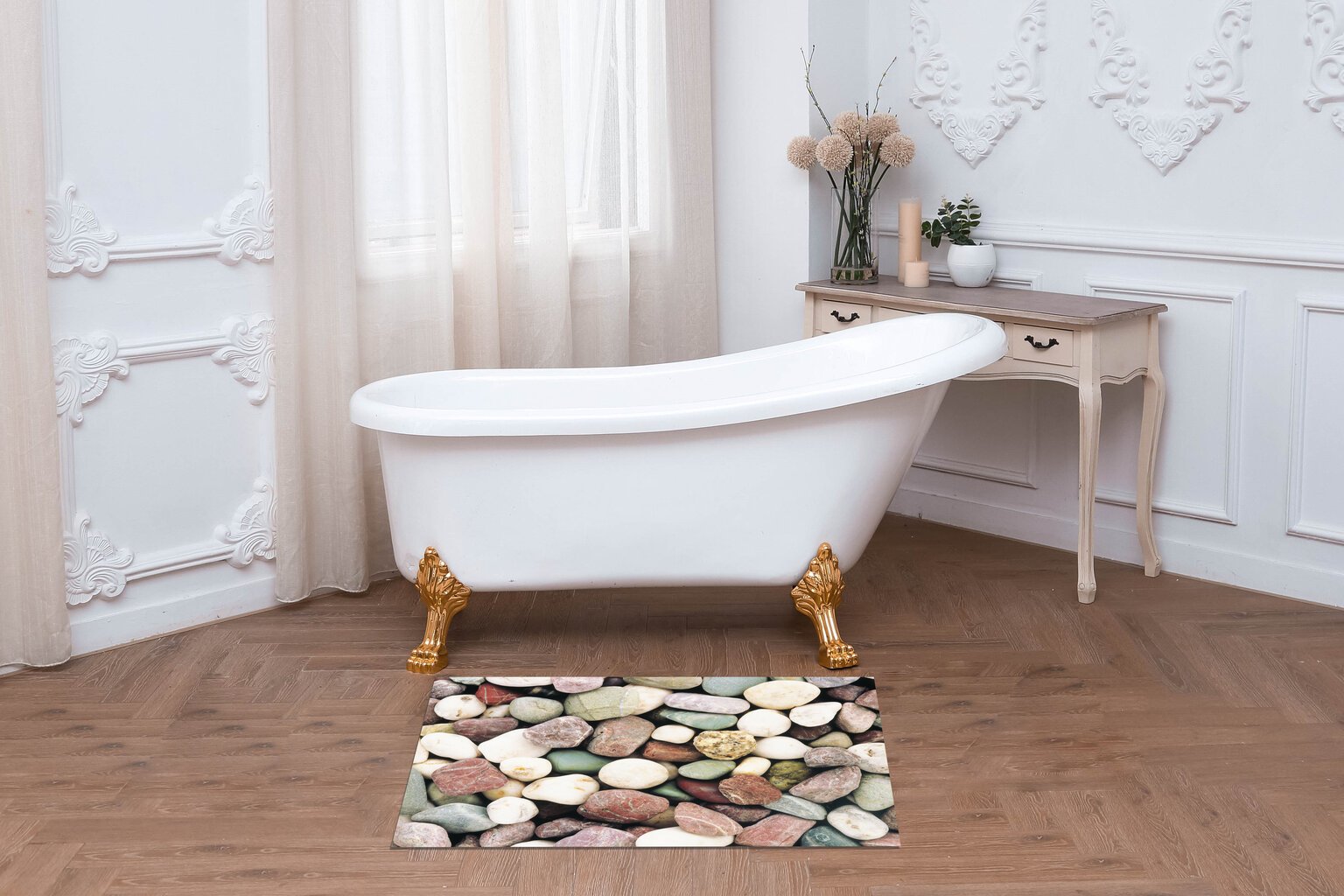 Vonios kilimėlis "Benedomo" 50x80 cm цена и информация | Vonios kambario aksesuarai | pigu.lt