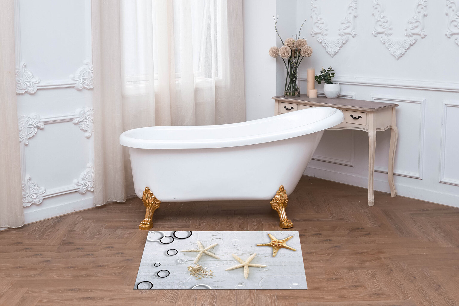 Vonios kilimėlis "Benedomo" 50x80 cm kaina ir informacija | Vonios kambario aksesuarai | pigu.lt