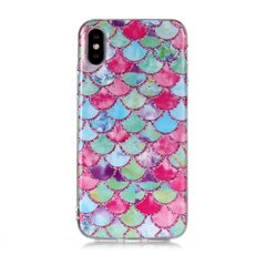 Mocco Trendy Silicone Back Case for Apple iPhone XS Max Fish Scales kaina ir informacija | Telefono dėklai | pigu.lt