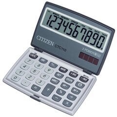 Калькулятор Citizen CTC 110WB - серый цена и информация | Kanceliarinės prekės | pigu.lt