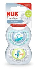 Силиконовая соска NUK Freestyle 18-36 мес, 2 шт. цена и информация | NUK Товары для детей и младенцев | pigu.lt