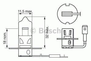 Автомобильные лампочки Bosch Pure Light H3 цена и информация | Автомобильные лампочки | pigu.lt