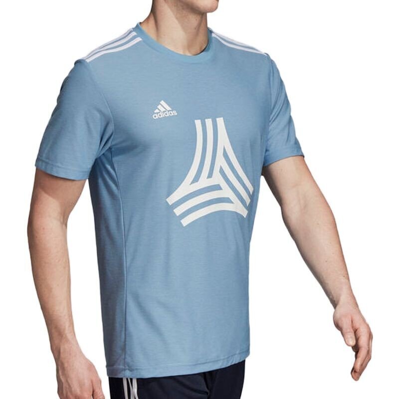 Sportiniai marškinėliai vyrams, adidas Tango Logo Tee M CZ3993 mėlyna kaina ir informacija | Sportinė apranga vyrams | pigu.lt