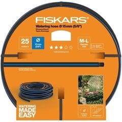 Поливочный шланг Fiskars Q3, 15 мм (5/8'') 25 м цена и информация | Оборудование для полива | pigu.lt