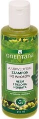 Шампунь Orientana Ajurvedic Neem and Green Tea, 210 мл цена и информация | Шампуни | pigu.lt