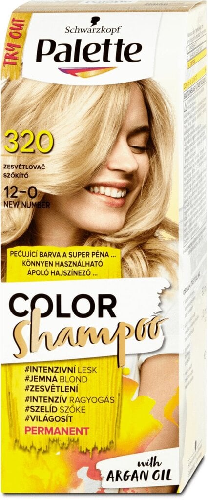 Dažomasis plaukų šampūnas Schwarzkopf Palette Color, 320 Lightener kaina ir informacija | Plaukų dažai | pigu.lt
