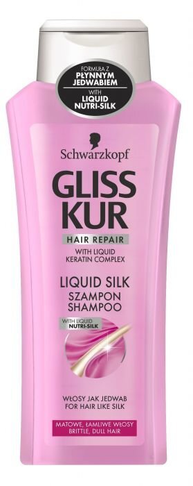 Atkuriamasis plaukų šampūnas Schwarzkopf Gliss Kur Liquid Silk 400 ml kaina ir informacija | Šampūnai | pigu.lt