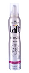 Мусс для волос сильной фиксации Schwarzkopf Taft Keratin Complete 200 мл цена и информация | Средства для укладки волос | pigu.lt