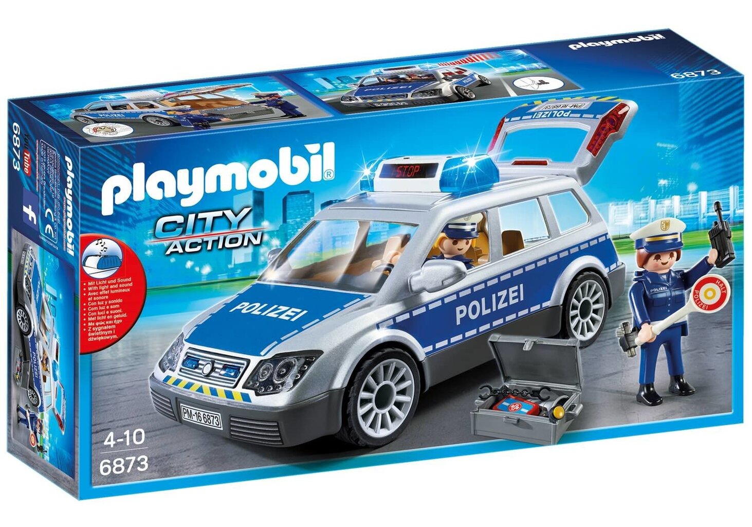 6873 PLAYMOBIL® City Action Policijos automodelis kaina ir informacija | Konstruktoriai ir kaladėlės | pigu.lt