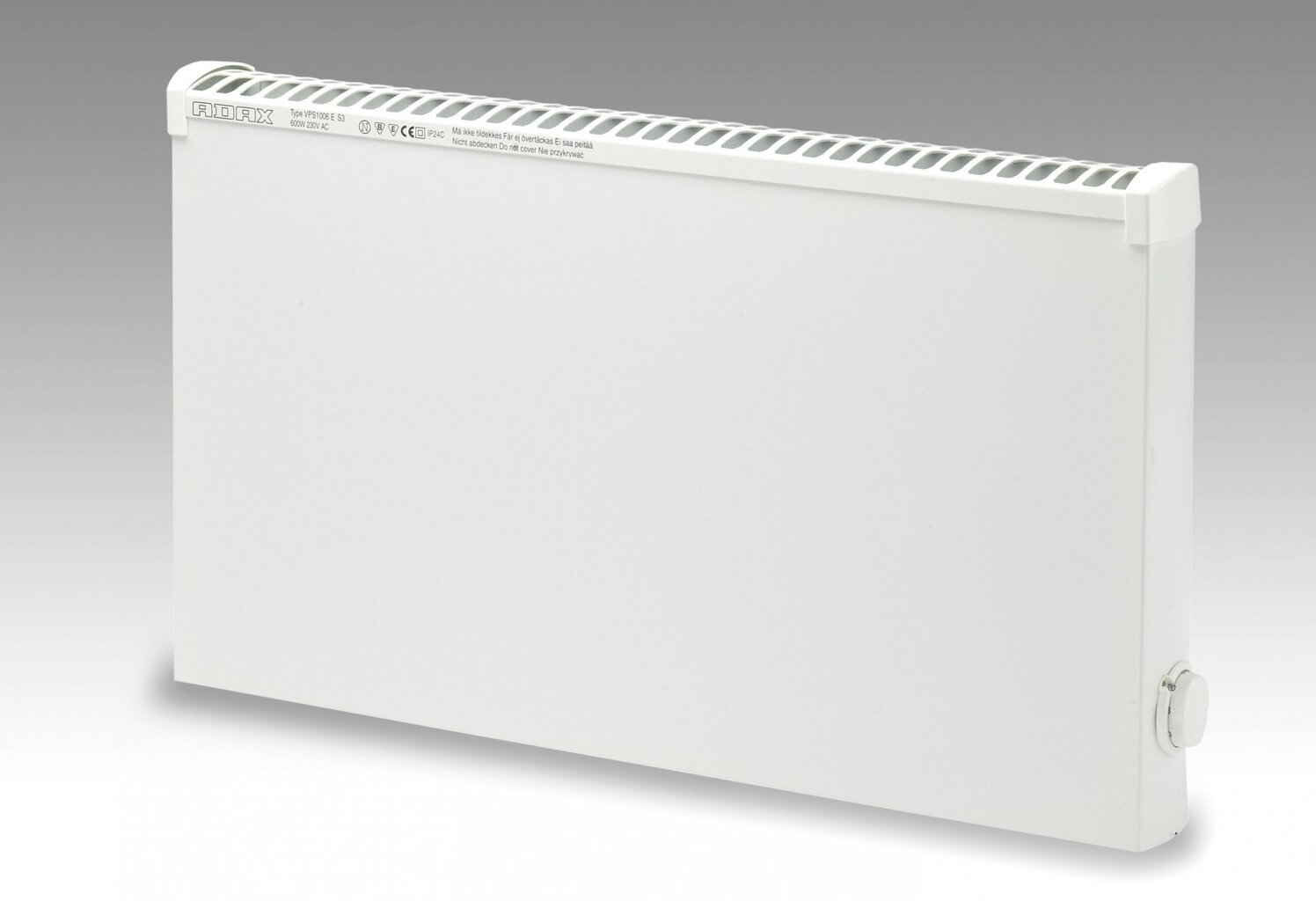Atsparus aptaškymui elektrinis radiatorius VPS1006 EM 600W kaina ir informacija | Šildytuvai | pigu.lt