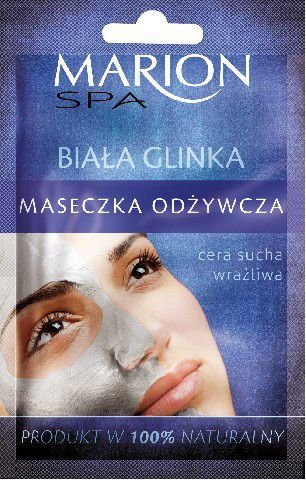 Valomoji veido kaukė su baltuoju moliu Marion SPA 8 g kaina ir informacija | Veido kaukės, paakių kaukės | pigu.lt