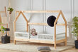 Lova-namelis House, 90x200 cm, ruda kaina ir informacija | Vaikiškos lovos | pigu.lt