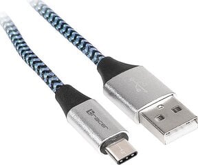 USB кабель Tracer TRAKBK46266 USB 2.0 Type C, A Male - C Male, 1 м цена и информация | TRACER Бытовая техника и электроника | pigu.lt