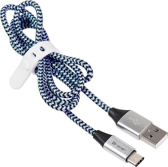 USB laidas Tracer TRAKBK46266 USB 2.0 Type C, A Male - C Male, 1m kaina ir informacija | Kabeliai ir laidai | pigu.lt