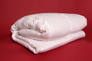 Одеяло из хлопка с наполнителем из утиного пуха и пера, 200x200 см цена и информация | Одеяла | pigu.lt