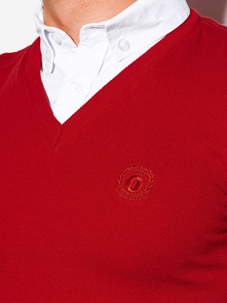 Megztinis vyrams Ombre E120, raudonas kaina ir informacija | Megztiniai vyrams | pigu.lt