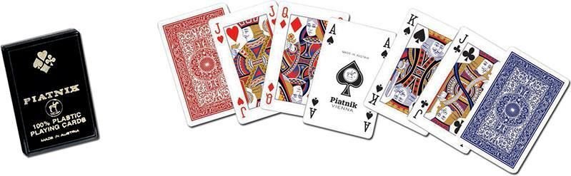 Žaidimų kortos Piatnik ''Plastic" цена и информация | Azartiniai žaidimai, pokeris | pigu.lt
