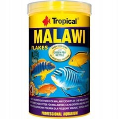 Maistas ciklidams Tropical Malawi, 1000 ml цена и информация | Корм для рыб | pigu.lt