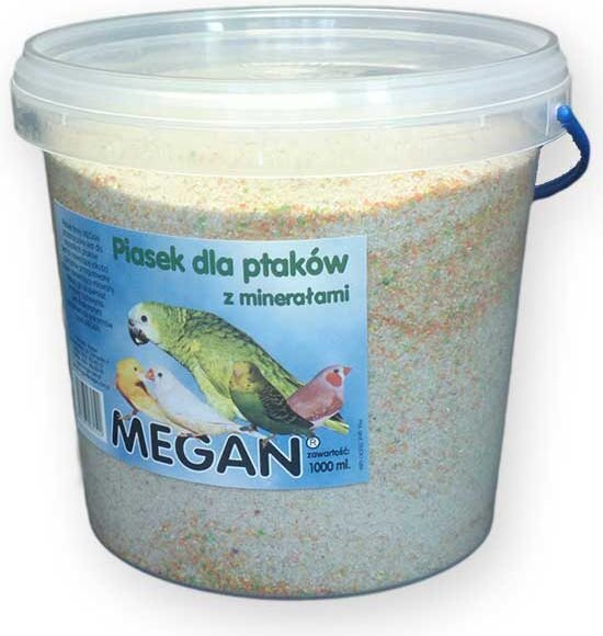 Smėlis paukščiams Megan, 1 l/1500g kaina ir informacija | Šienas, kraikas graužikams ir triušiams | pigu.lt