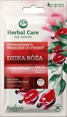 Jauninamoji veido kaukė Farmona Wild Rose 2x5 ml kaina ir informacija | Veido kaukės, paakių kaukės | pigu.lt