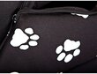 Guolis-būda Hobbydog R3 pėdutės, 52x46x53 cm, juodas цена и информация | Guoliai, pagalvėlės | pigu.lt