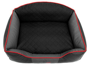 Hobbydog guolis Elite XL, juodas/pilkas, 84x65 cm kaina ir informacija | Guoliai, pagalvėlės | pigu.lt