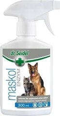 Purškiklis nuo nemalonaus (šlapimo) kvapo šunims ir katėms Dr Seidel MASKOL ENZYM, 300 ml kaina ir informacija | Priežiūros priemonės gyvūnams | pigu.lt