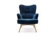 Fotelis Zele, tamsiai mėlynas kaina ir informacija | Svetainės foteliai | pigu.lt