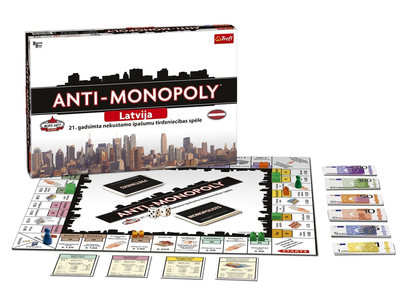 Stalo žaidimas Anti-monopoly, LV kaina ir informacija | Stalo žaidimai, galvosūkiai | pigu.lt