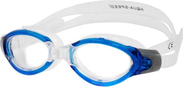 Plaukimo akiniai Aqua-Speed Triton col. 01, skaidriai mėlyni kaina ir informacija | Plaukimo akiniai | pigu.lt