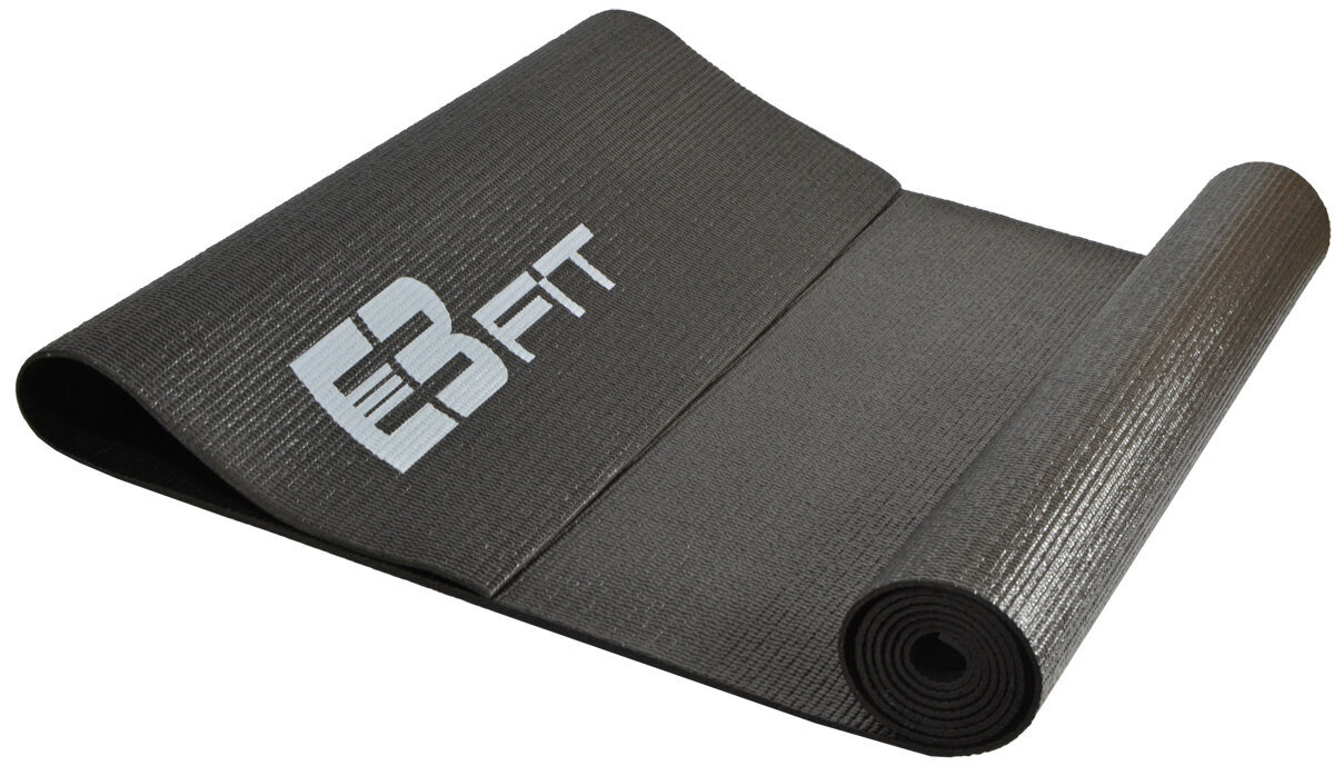 Gimnastikos kilimėlis Eb Fit 170x60x0,3 cm, juodas цена и информация | Kilimėliai sportui | pigu.lt