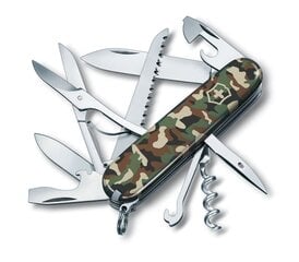 VICTORINOX Huntsman Camouflage green Нож перочинный цена и информация | Туристические ножи, многофункциональные приборы | pigu.lt