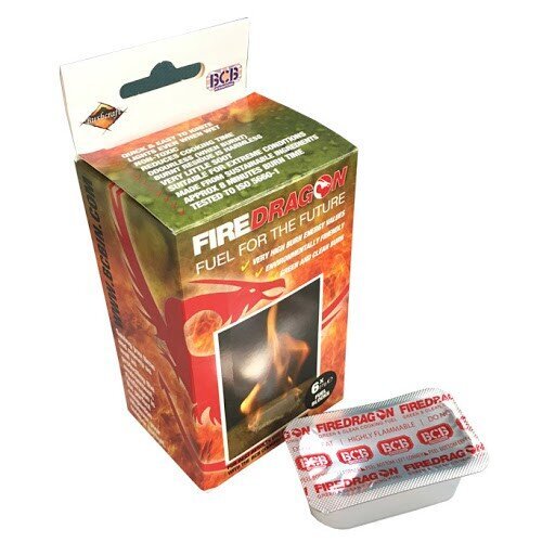 Etanolio blokeliai FIREDRAGON , 6x27 g kaina ir informacija | Kitas turistinis inventorius | pigu.lt