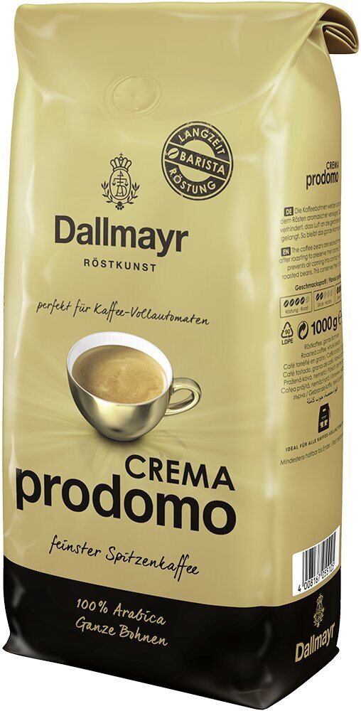 Kavos pupelės Dallmayr Crema Prodomo, 1kg kaina ir informacija | Kava, kakava | pigu.lt