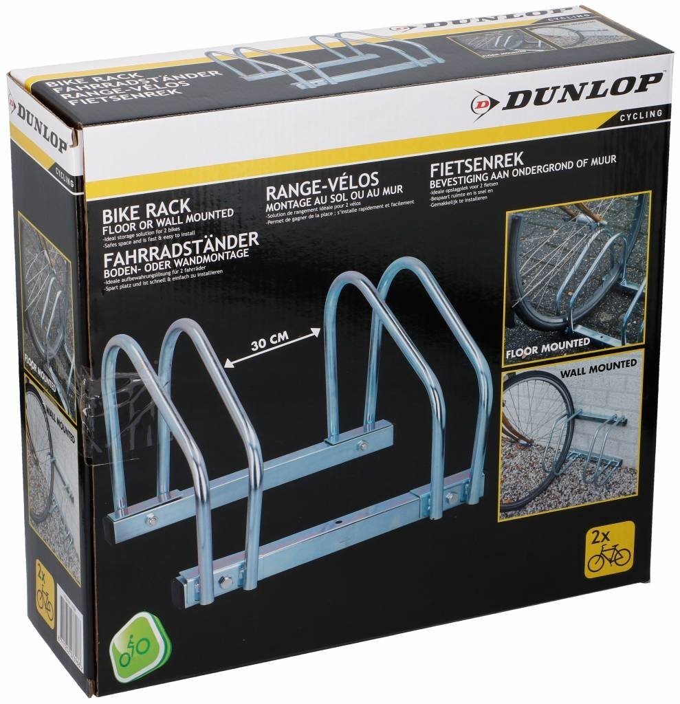Dviračių stovas Dunlop, 2 dviračiams kaina ir informacija | Kiti dviračių priedai ir aksesuarai | pigu.lt