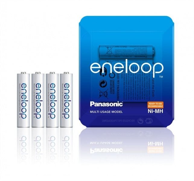 Panasonic eneloop įkraunamos baterijos AAA 750 4SP kaina ir informacija | Elementai | pigu.lt